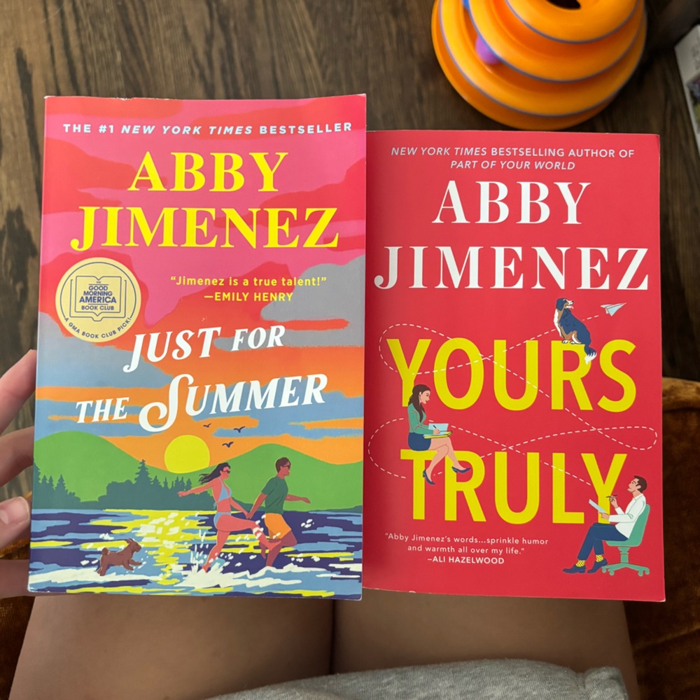 Lot of 2 Abby Jimenez books - Yours Truly & Just for the Summer